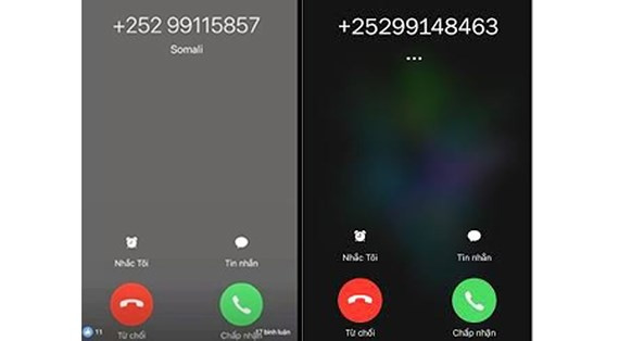  Cuộc gọi từ các đầu số lạ