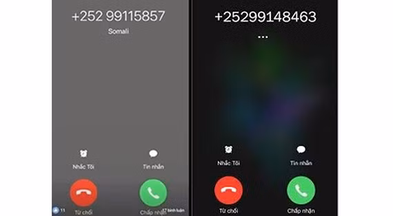  Cuộc gọi từ các đầu số lạ