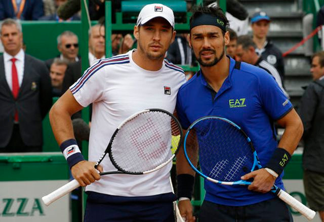 Lajovic (trái), Fognini (phải) trước khi bước vào trận chung kết Monte Carlo 2019. Lajovic (trái), Fognini (phải) trước khi bước vào trận chung kết Monte Carlo 2019.