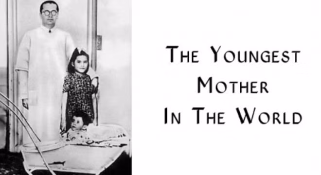 Bà mẹ trẻ nhất thế giới, sinh con khi mới 5 tuổi