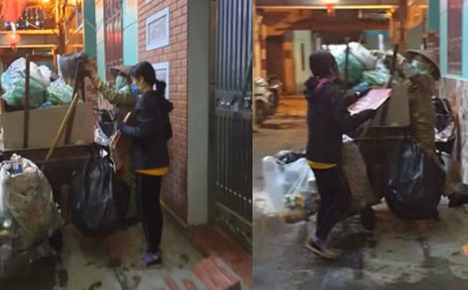  Cô con gái đi học xa nhà về quê ăn tết nhưng vẫn giúp mẹ đẩy xe rác cao ngất trong đêm 30 Tết. Những hình ảnh này vừa được đăng tải đã khiến nhiều người không hỏi xúc động.