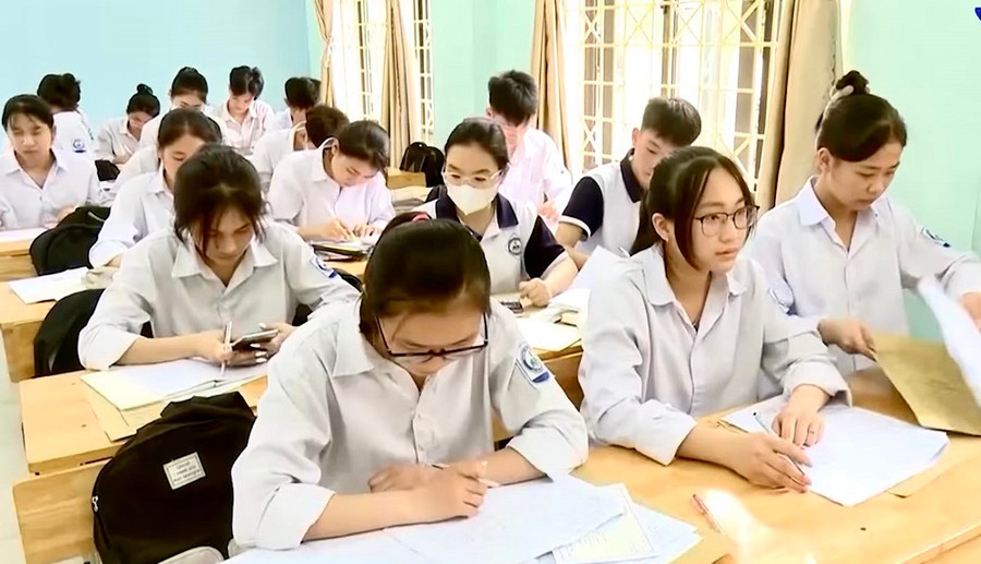 Học sinh các trường đã sẵn sàng bước vào kỳ thi tốt nghiệp THPT năm 2023.