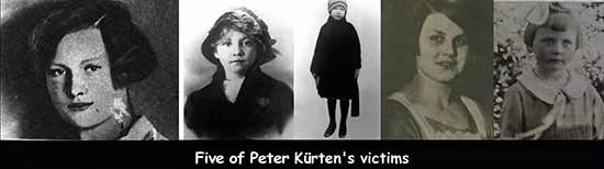 Một số nạn nhân của Kurten.