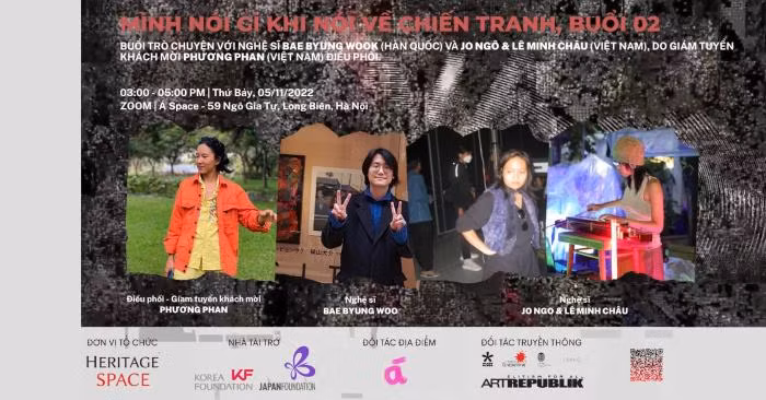 Cuộc trò chuyện sẽ diễn ra vào thứ bảy 5/11 tại Zoom Á Space (59 Ngô Gia Tự, Long Biên, Hà Nội).