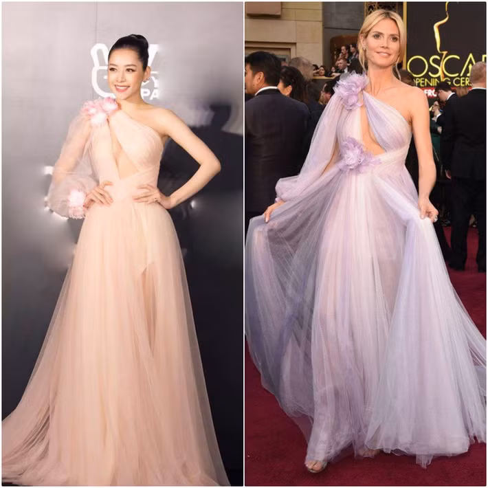 Chi Pu cũng vô tình vướng vào nghi án diện váy "đạo nhái" khi diện một bộ cánh từ nhà tạo mốt này. Ngay sau khi Chi Pu xuất hiện trên thảm đỏ, rất nhiều tín đồ đã đặt nghi vấn về thiết kế mà Chi Pu khoác lên người.