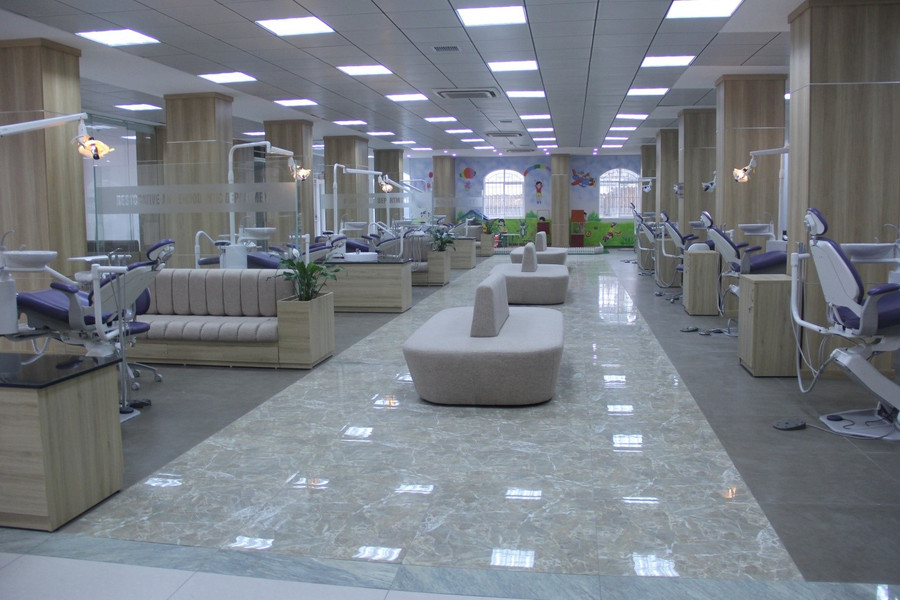 Khu thực hành lâm sàng Khoa Răng - Hàm - Mặt của trường. Khu thực hành lâm sàng Khoa Răng - Hàm - Mặt của trường.