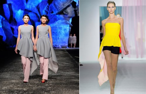 Một thiết kế trong bộ sưu tập "The Twins" của Đỗ Mạnh Cường bị tố đạo ý tưởng từ bộ sưu tập Xuân Hè 2013 của Dior. Một thiết kế trong bộ sưu tập "The Twins" của Đỗ Mạnh Cường bị tố đạo ý tưởng từ bộ sưu tập Xuân Hè 2013 của Dior.