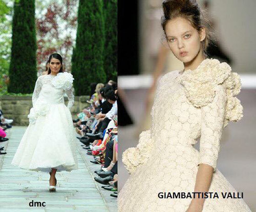 Một thiết kế khá giống với sản phẩm của Giambattista Valli. Một thiết kế khá giống với sản phẩm của Giambattista Valli.