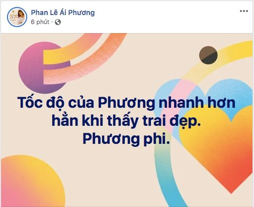 Nổi tiếng xinh đẹp mà ai ngờ Ái Phương bỗng hóa "Phương phi" chỉ cần nhìn thấy trai đẹp.