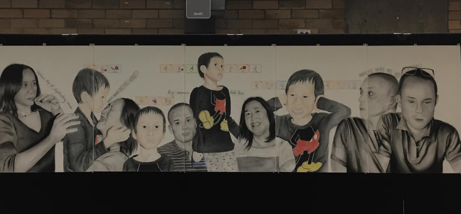 Bức vẽ gây xúc động mạnh của Angela Hà.