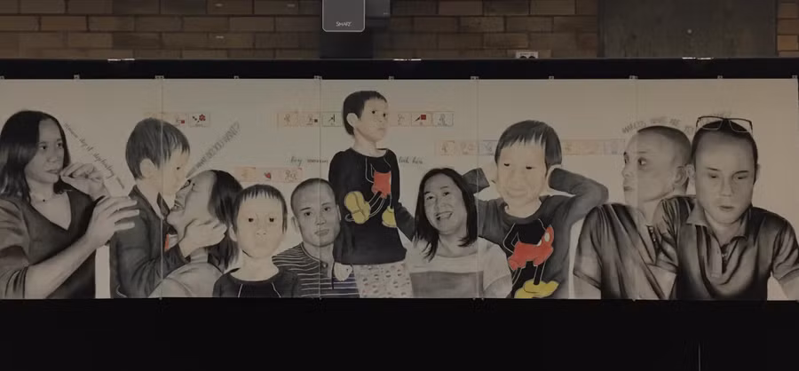 Bức vẽ gây xúc động mạnh của Angela Hà.