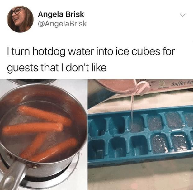 Phát minh "khôn hết phần thiên hạ" của những thiên tài... não to ảnh 4 Tôi lấy nước luộc xúc xích để làm đá và cho vào trà để mời những vị khách mà tôi không thể mê nổi.