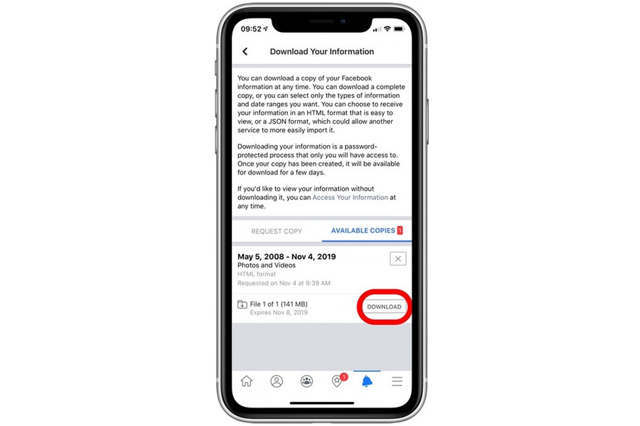 Cách tải tất cả ảnh từ Facebook, Messenger và iMessage về iPhone, iPad-13