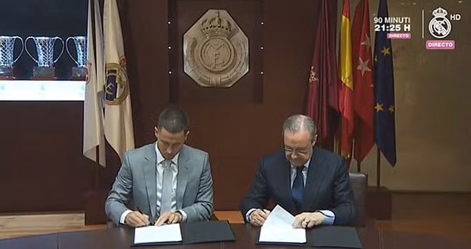 50.000 CĐV Real tới xem lễ ra mắt của Hazard