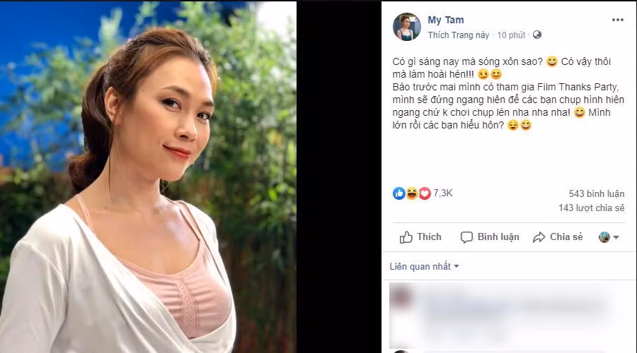 Bị đồn hẹn hò với Mai Tài Phến, ca sĩ Mỹ Tâm nói gì? ảnh 1 Mỹ Tâm chính thức lên tiếng sau loạt ảnh nựng má tình tứ Mai Tài Phến-2