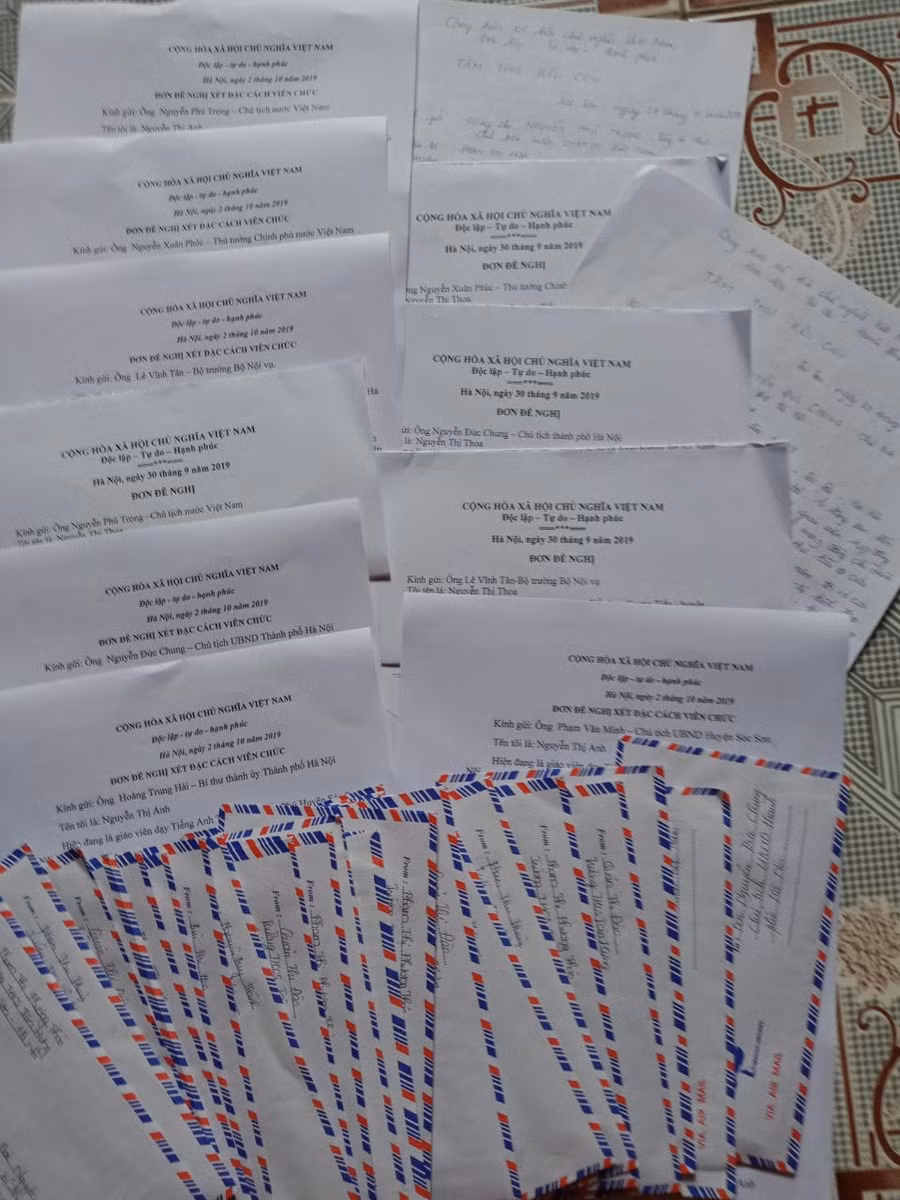 Đơn đề nghị xét đặc cách viên chức của các GVHĐ huyện Ba Vì