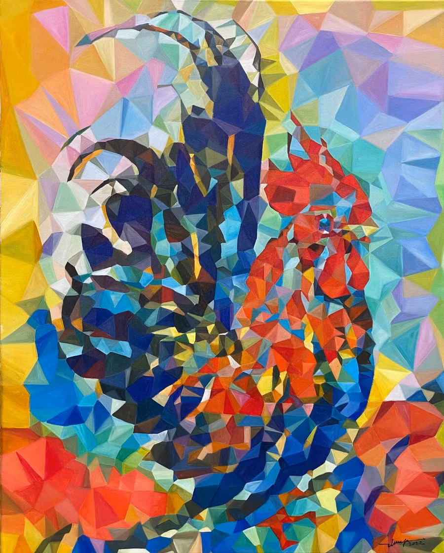 Hoạ sĩ tự hoạ phần dương tính. Hoạ sĩ tự hoạ phần dương tính.