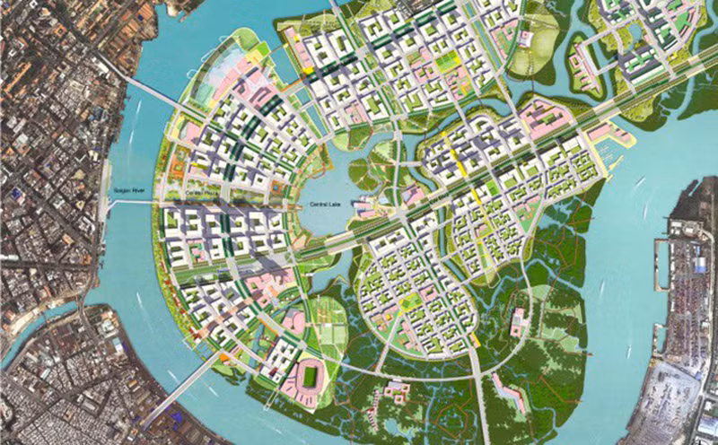 Đồ họa quy hoạch Khu đô thị mới Thủ Thiêm Đồ họa quy hoạch Khu đô thị mới Thủ Thiêm
