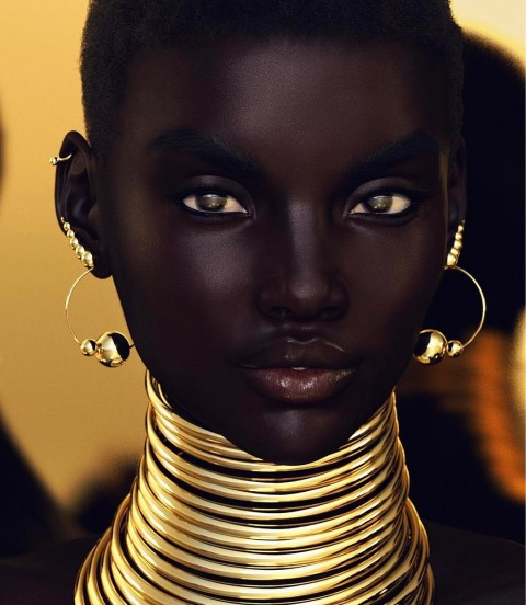 Vẻ đẹp của người mẫu Shudu