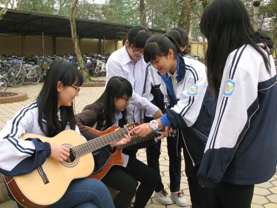 Còn nhiều bất cập trong dạy và học âm nhạc. Ảnh: T.G