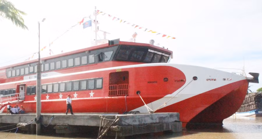 Tàu cao tốc lớn nhất Việt Nam chạy tuyến Sóc Trăng - Côn Đảo