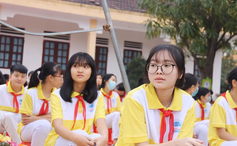 Đông đảo học sinh tham dự Đại hội.