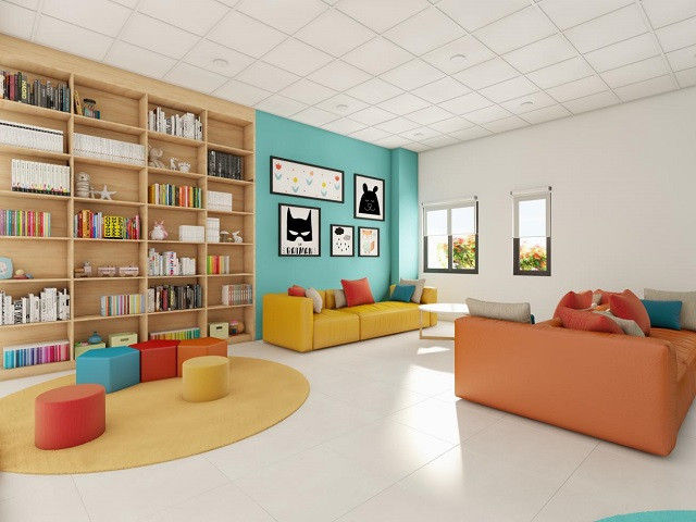 Phòng sinh hoạt chung cho học sinh nội trú tại IEC – Quảng Ngãi là không gian kết nối những người bạn – người anh em với nhau Phòng sinh hoạt chung cho học sinh nội trú tại IEC – Quảng Ngãi là không gian kết nối những người bạn – người anh em với nhau