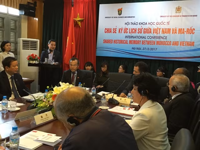 GS.TS Phạm Quang Minh - Hiệu trưởng Trường Đại học Khoa học Xã hội và Nhân văn (ĐHQGHN) - phát biểu tại Hội thảo