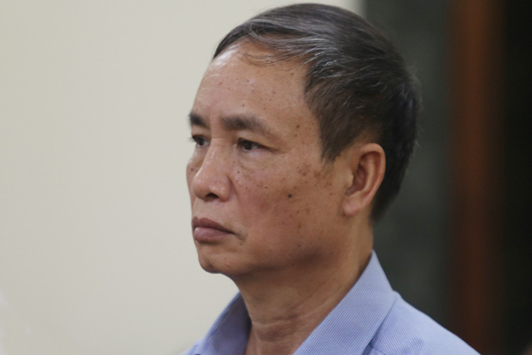 Ông Phạm Văn Khuông nhận bản án một năm tù treo. Ảnh:Phạm Dự Ông Phạm Văn Khuông nhận bản án một năm tù treo. Ảnh: Phạm Dự