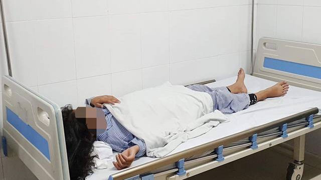 Bệnh nhân đang được điều trị tại Bệnh viện Da liễu Trung ương