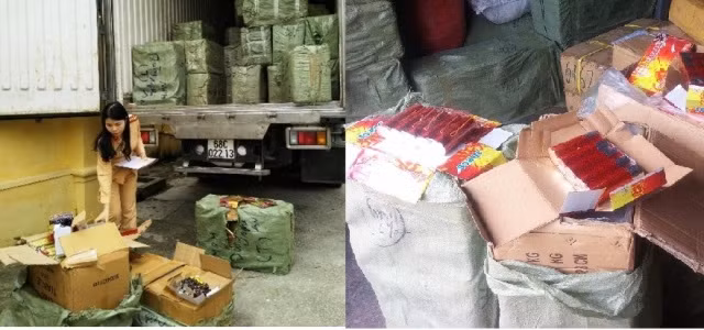 Thanh Hóa: Kiểm tra xe tải chở quá người qui định, bất ngờ phát hiện 5 tấn pháo lậu