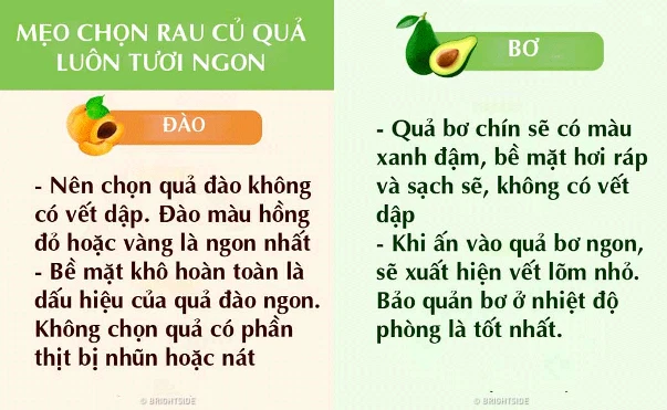 Mẹo chọn rau, củ, quả tươi ngon, không bị ngâm hóa chất