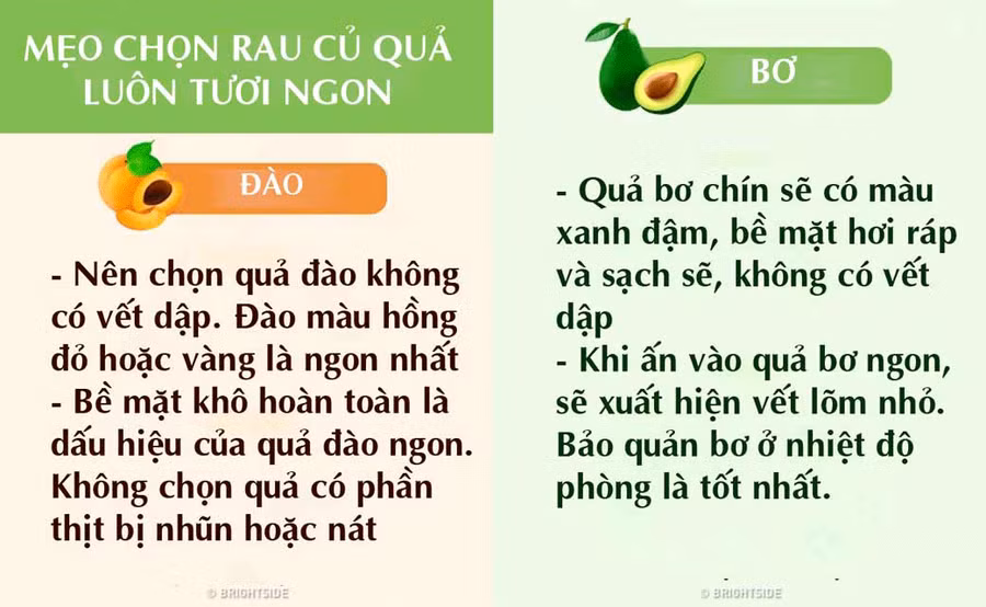 18 meo chon rau, cu, qua tuoi ngon, khong bi ngam hoa chat - 1