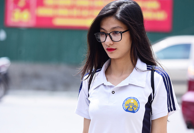 Ánh mắt, nụ cười nữ sinh trường thi ảnh 5