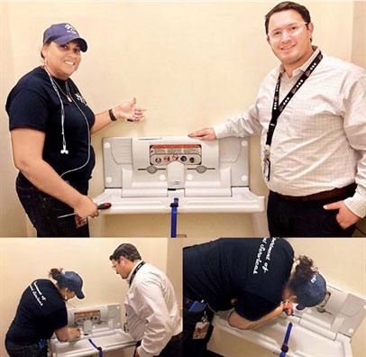 Baltimore City Hall đã lắp bàn thay tã đầu tiên trong nhà vệ sinh nam