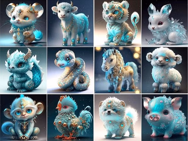 12 con giáp, vị trí thứ 4 tùy theo từng quốc gia có thể là mèo hoặc thỏ.