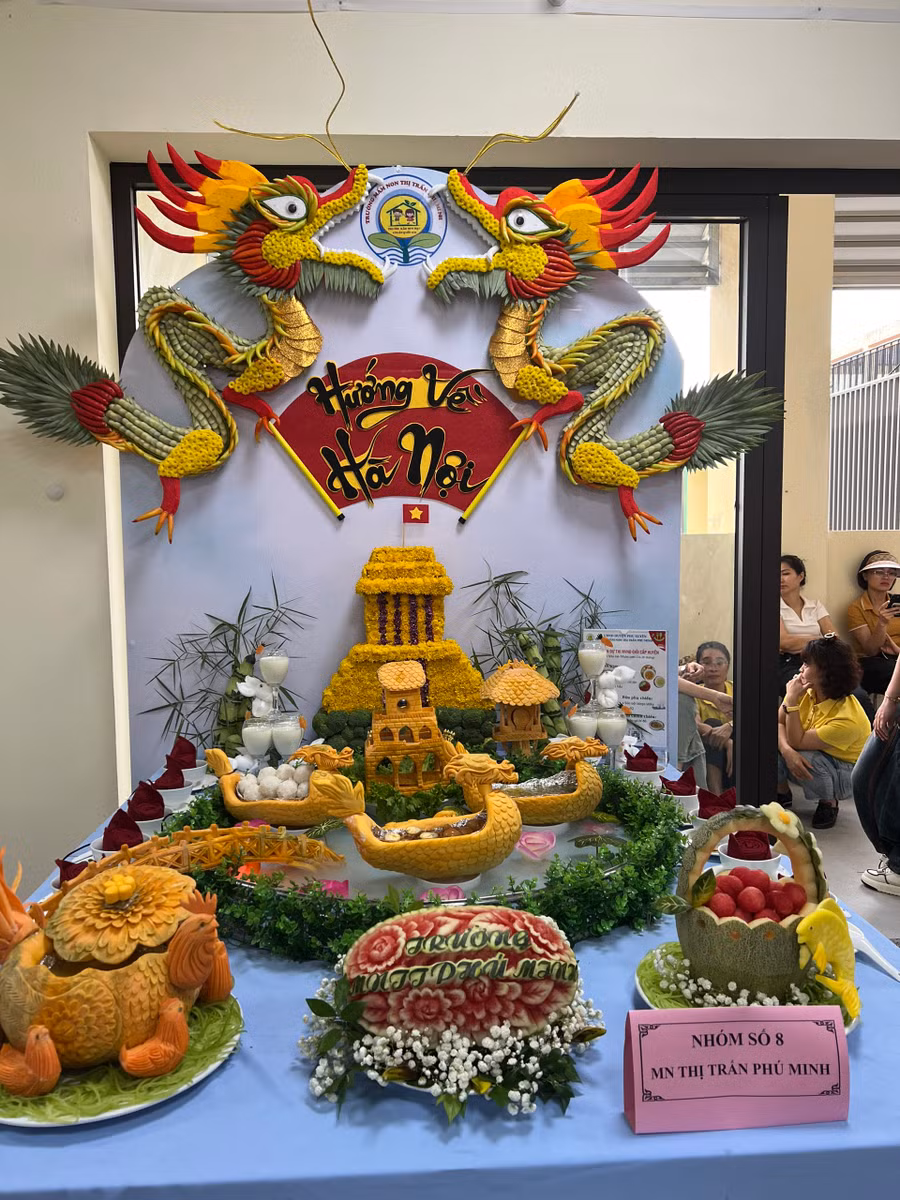 Sản phẩm đặc sắc của Trường Mầm non Thị trấn Phú Minh.