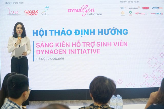 Bà Trần Thị Như Trang – Giám đốc Quỹ Vì Tầm Vóc Việt phát biểu khai mạc Hội thảo.