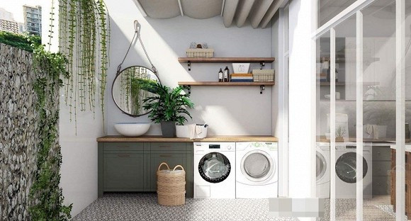 Nhà 14 tỷ đang được nữ diễn viên “Dốc tình” rao bán đẹp cỡ nào? ảnh 18 Phòng giặt chứa được tận 2 cái máy giặt