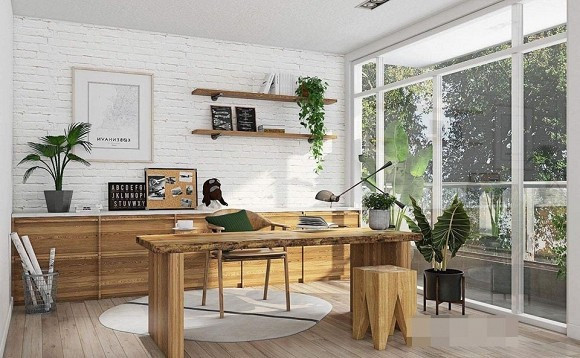 Nhà 14 tỷ đang được nữ diễn viên “Dốc tình” rao bán đẹp cỡ nào? ảnh 15 Phòng làm việc thoáng mát, mở cửa ra là thấy cả khu vườn.