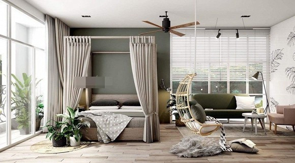 Nhà 14 tỷ đang được nữ diễn viên “Dốc tình” rao bán đẹp cỡ nào? ảnh 12 Phòng ngủ rộng thênh thang
