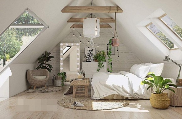 Nhà 14 tỷ đang được nữ diễn viên “Dốc tình” rao bán đẹp cỡ nào? ảnh 13 Phòng áp mái đẹp như trong truyện cổ tích
