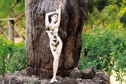 Một trong những hình ảnh Lê Kiều Như tung lên mạng để quảng bá cho bộ phim sắp khởi quay.