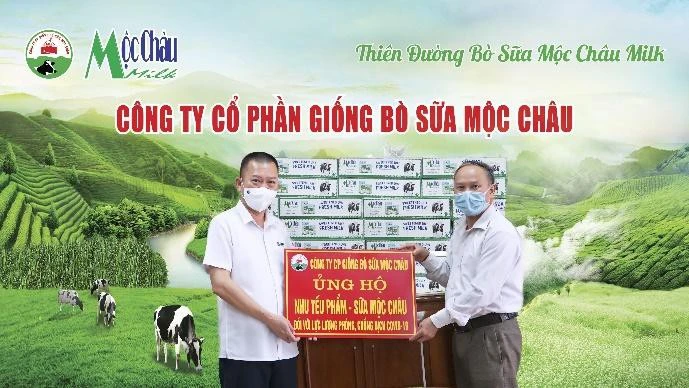 Mộc Châu Milk trao tặng hơn 50.000 sản phẩm tới người dân, lực lượng tuyến đầu chống dịch Covid-19