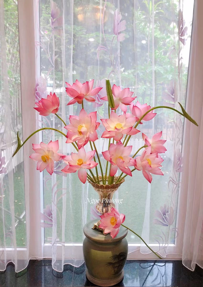 Bí quyết cắm hoa quỳ đẹp như sen, trăm bông nở cả trăm ảnh 4