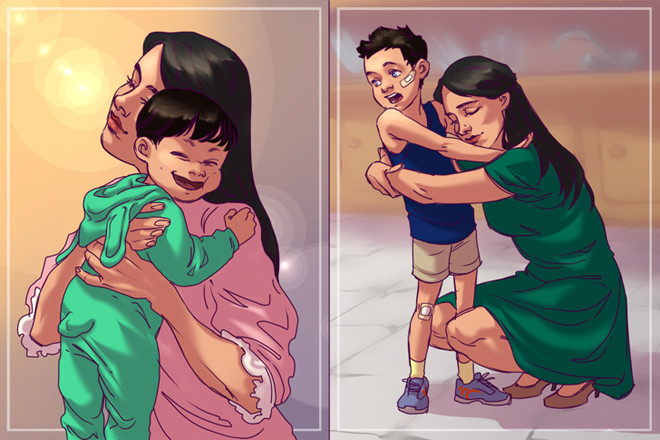 2. Không thường xuyên tạo tình cảm với con: Nhiều bậc phụ huynh cảm thấy việc ôm con rất tuyệt vời, số khác thì ngược lại và ngụy biện bằng nhiều lý do khác nhau. Theo thời gian, đứa trẻ sẽ lớn lên và sẽ không để bạn ôm chúng nữa. Vì vậy, phụ huynh hãy tận hưởng những khoảnh khắc trọn vẹn trong khi còn có thể. 8 sai lam khi day con khien phu huynh hoi tiec hinh anh 2