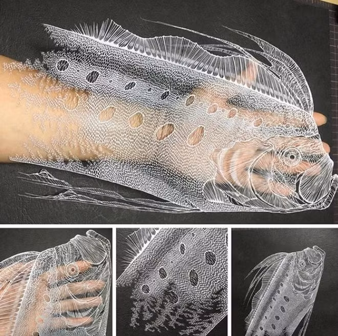 Những tác phẩm cắt giấy kỳ công, tỉ mỉ tới từng milimet của nghệ nhân người Nhật