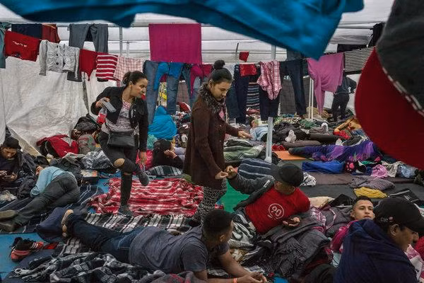 Cảnh tạm bợ của những người di cư Trung Mỹ