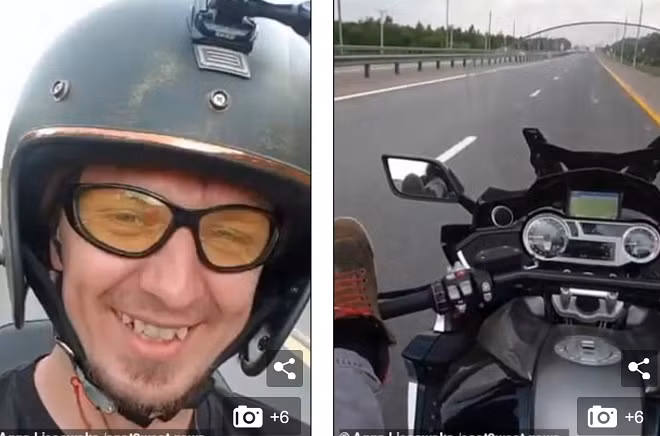 dung chan lai xe voi toc do 130 km/gio, tay nhan tin, thanh nien gap cai ket tham khoc hinh anh 1