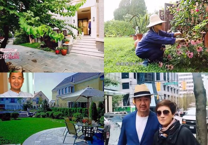 Khuôn viên rộng rãi trong ngôi nhà của Trương Quốc Lập - Đặng Tiệp.